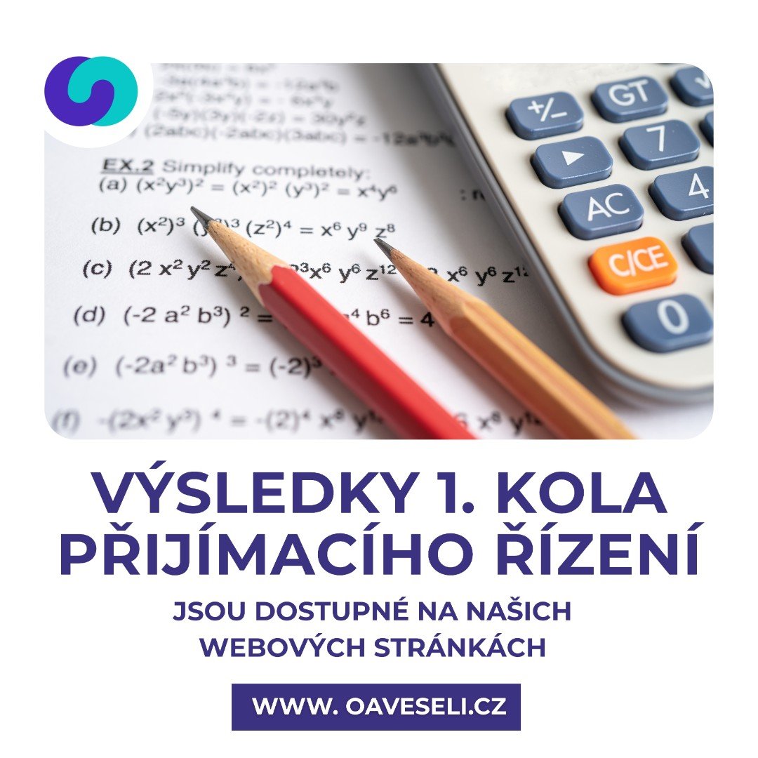 Výsledky 1. kola přijímacího řízení